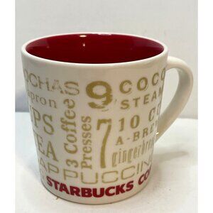 Starbucks 14 oz coffee cup ceramic 12 days of Christmas 2008
